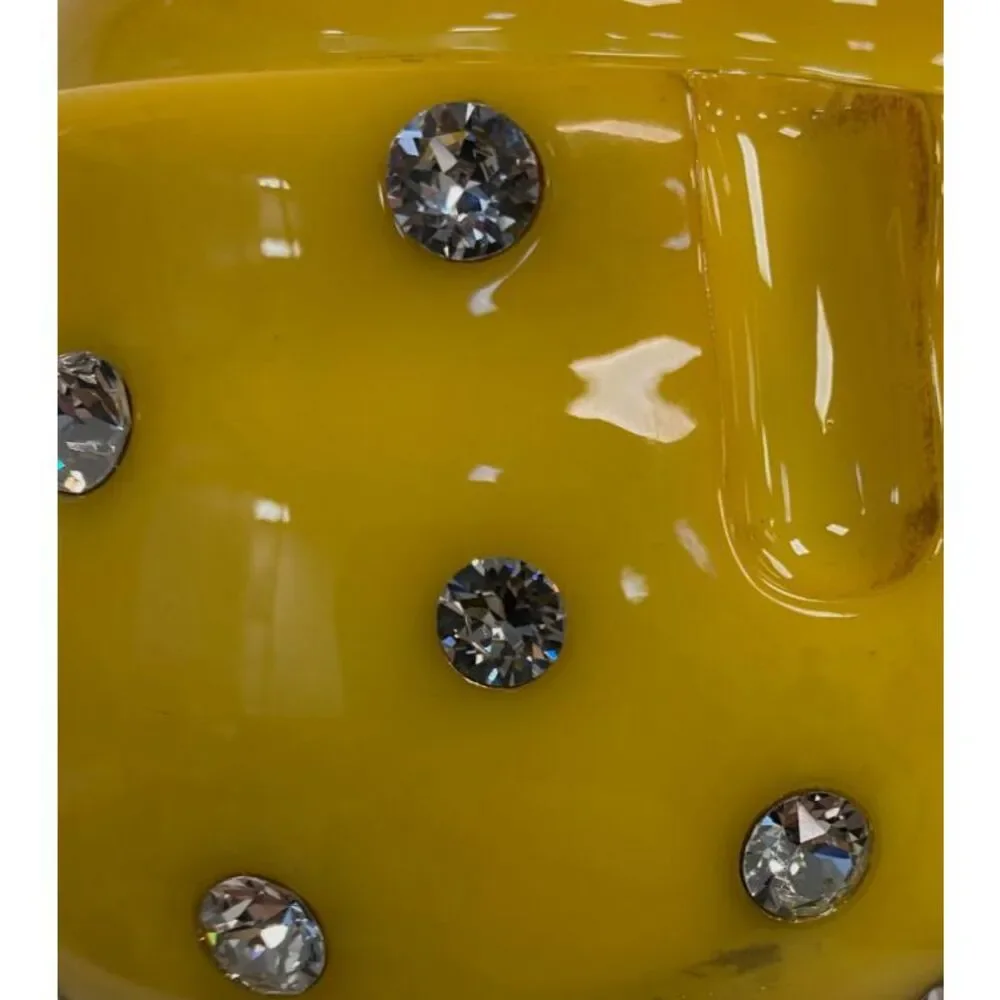 $595 Crystamas Yellow Golden Swarovski Magnum Cork Home Décor